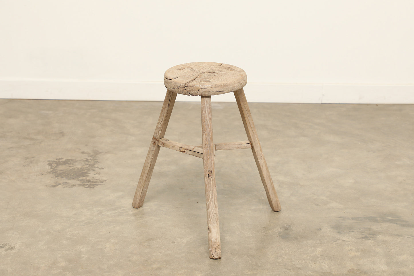 Vintage Elm Stool AC.048 - Circa 1945