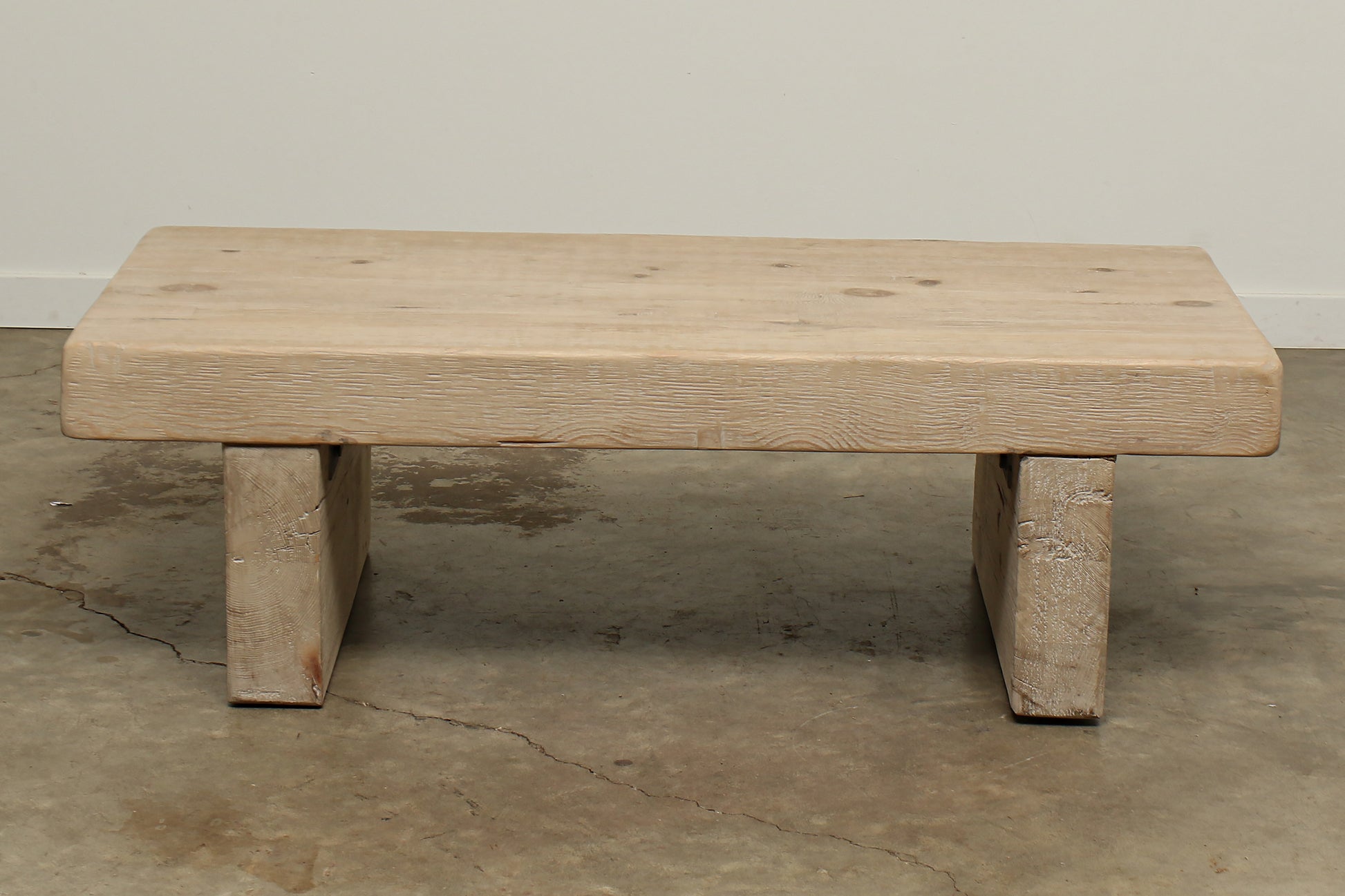 Fjord solid pine wood wooden coffee table 53x25x16 - unique one-of-a-kind tables by Habitat Home and Garden