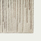 Off white cream neutral tone textural dimensional stripe soft plush area rug