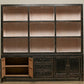 Nobu pine wood old-world style accent cabinets with storage.
