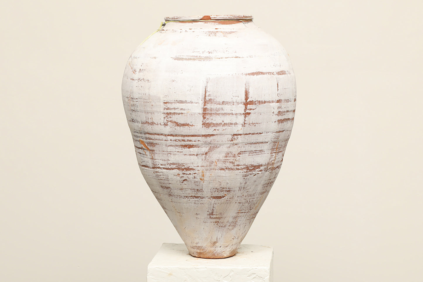A one-of-a-kind white Turkish vintage piece without handle, crafted from reclaimed solid wood, this piece showcases timeless quality and antique craftsmanship, adding a unique touch of history to your space
