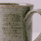 olive green antique glaze hand thrown coffee and tea mug