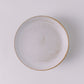 farmhouse rustic style antique white glaze ceramic starter plate