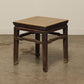 (GAT107) Vintage Elm Side Table - Circa 1944 (18x18x20)