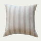 The Lawson Stripe Pillow is ideal for adding neutral texture and dimension to a space. Handwoven, this accent pillow features brown woven stripes on a cream cotton background and a 100% heavy-weight linen back.