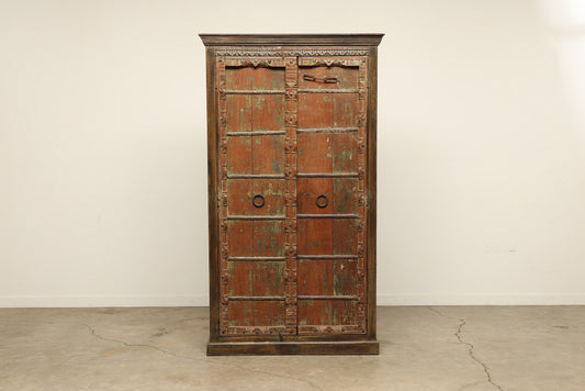 (LHE046) Vintage Old Door Cabinet (47x17x83)