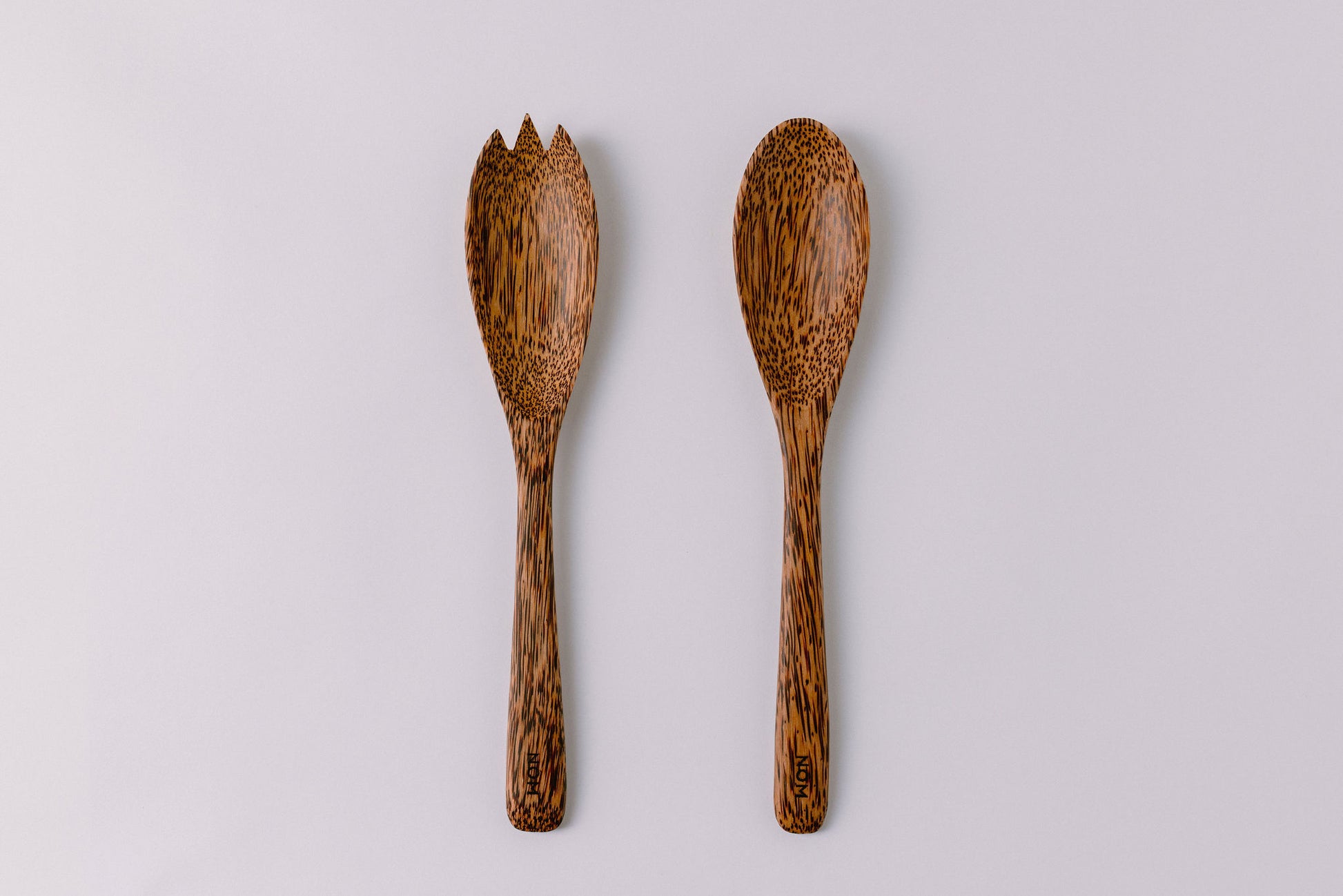 coconut wood serving spoon salad serving utensils set