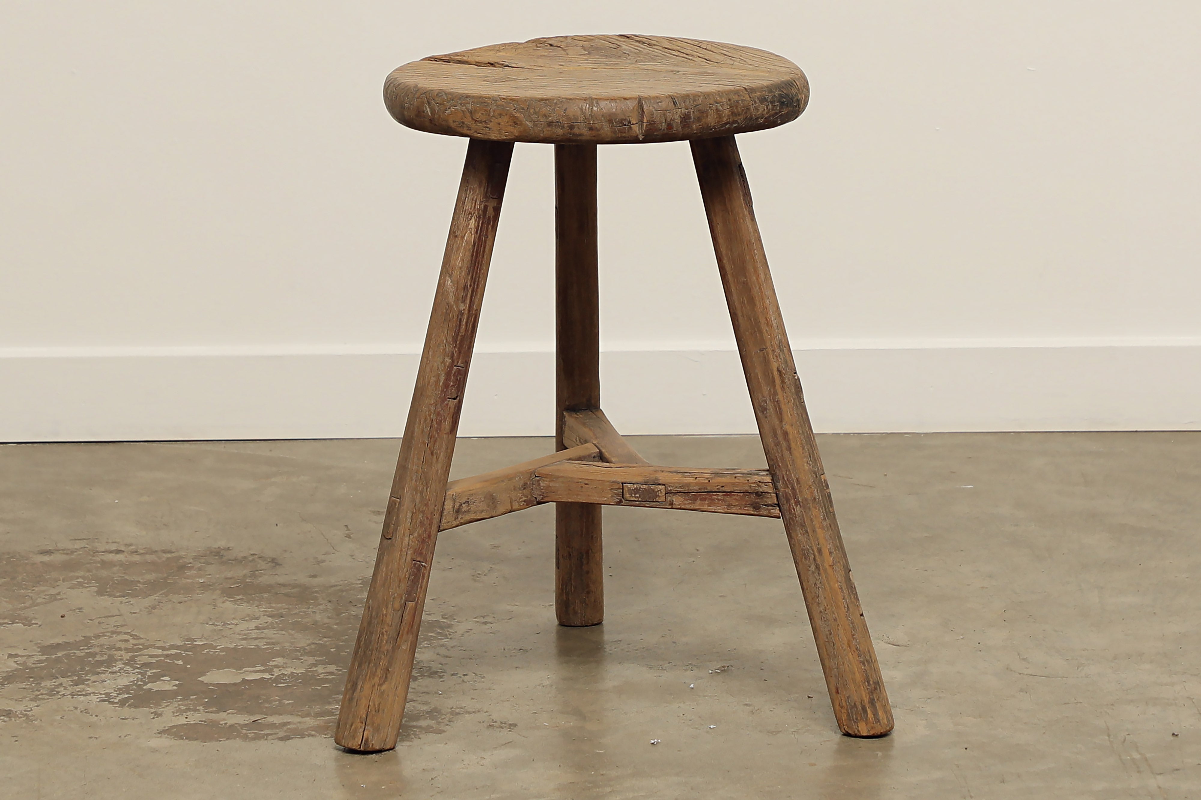 GAS077 Reclaimed Elm Stool 14x14x21 Habitat Home Garden