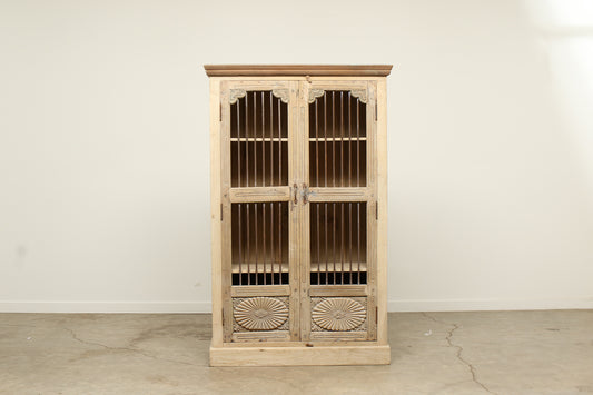 (PP120 ) Vintage Jali Cabinet