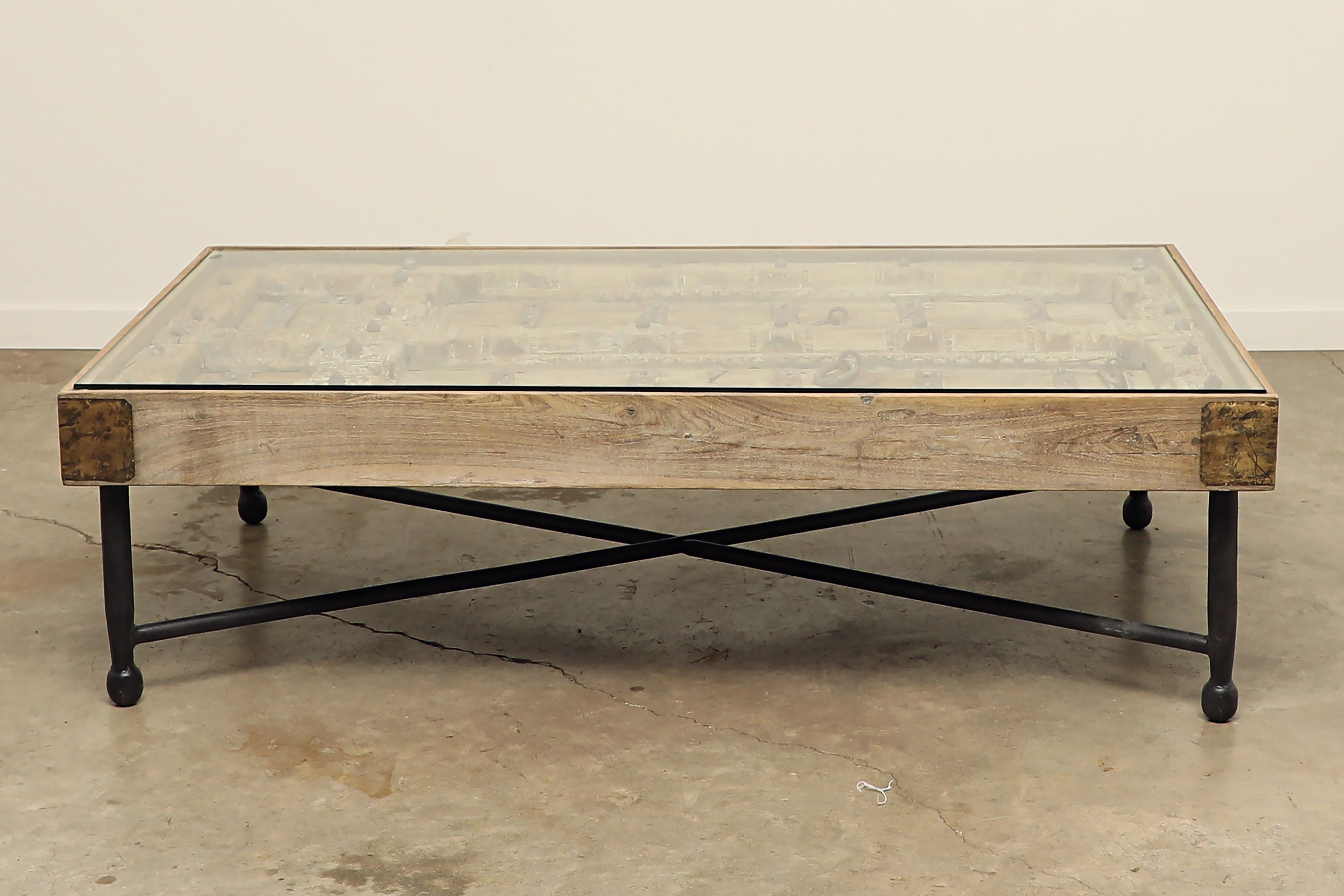 (PP239 ) Old Door Coffee Table (64x37x18) Habitat Home & Garden