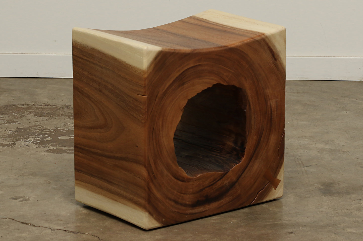 Acacia Hollow Block Stool