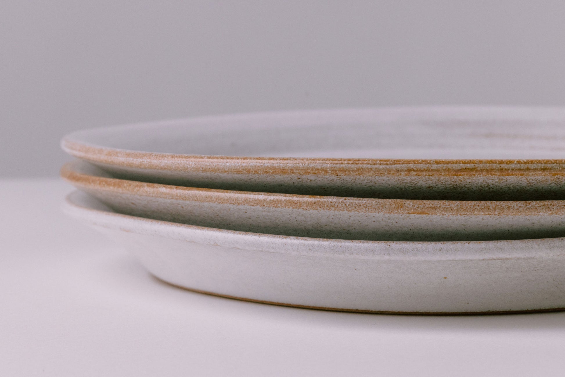 rustic white glaze ceramic salad starter plates - farmhouse dishes dinnerware