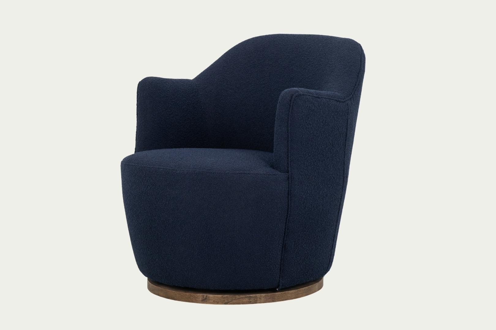 Habitat blue velvet discount chair