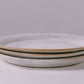 rustic white glaze ceramic salad starter plates - farmhouse dishes dinnerware