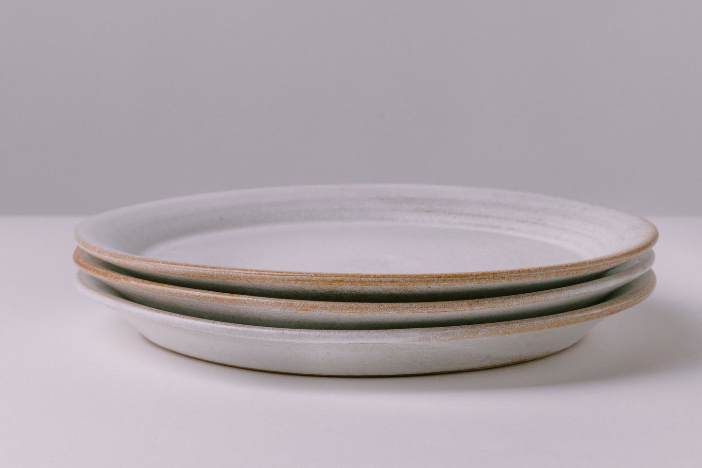 rustic white glaze ceramic salad starter plates - farmhouse dishes dinnerware