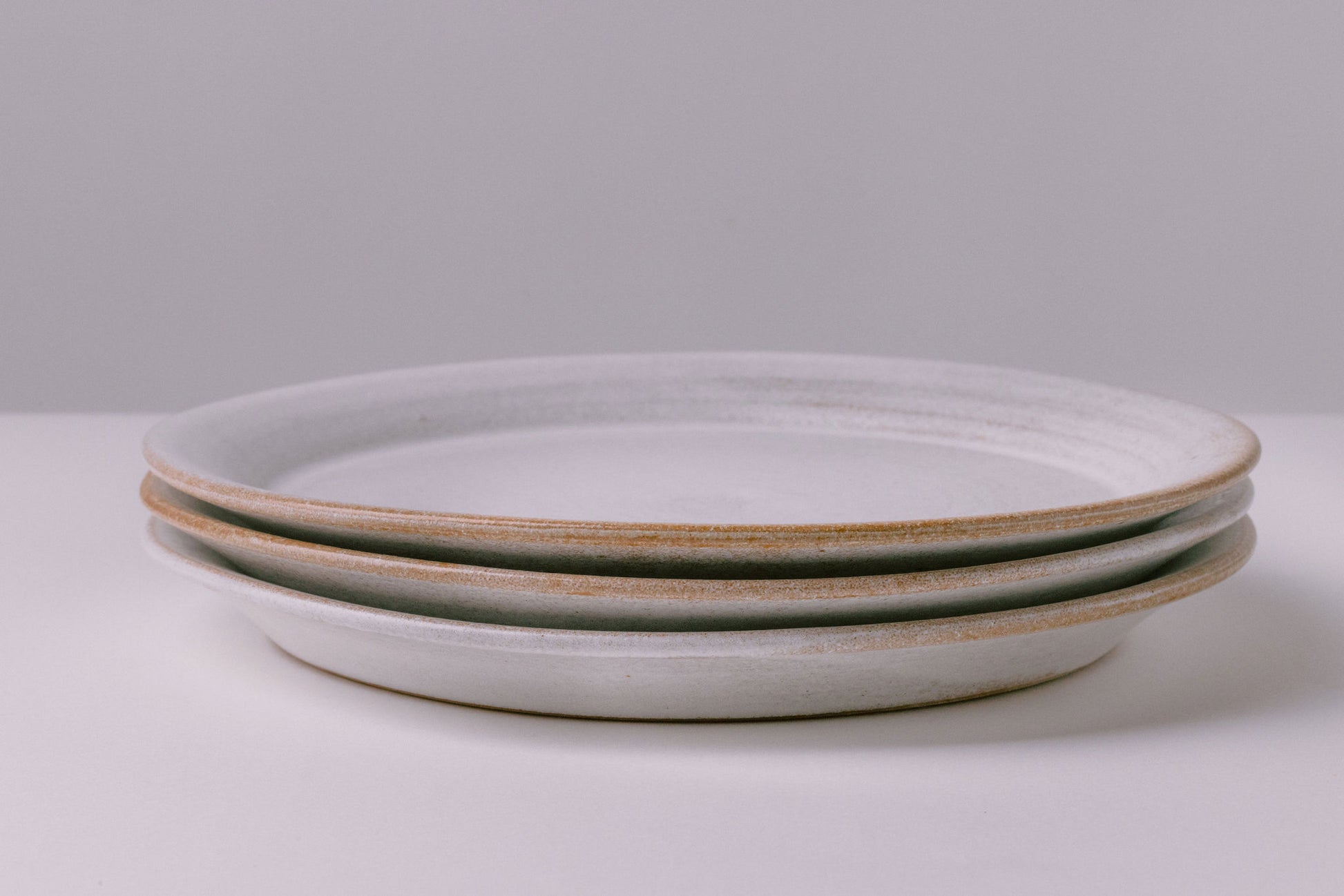 rustic white glaze ceramic salad starter plates - farmhouse dishes dinnerware
