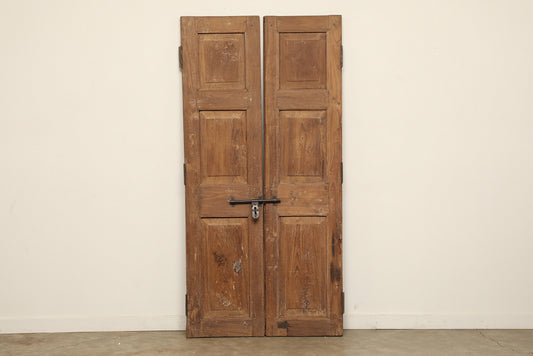 (LHE137) Vintage Teak Door (37x2x92)