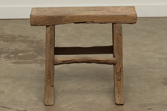 (GAN109) Vintage Elm Stool (21x7x18)