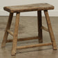 (GAN091-N5) Vintage Elm Stool (21x7x22)