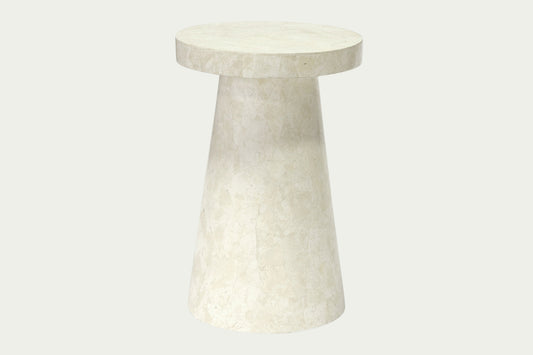 Naples Tall Stone Side Table