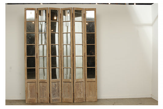 (NN162) 6 Panel Screen with Mirror (72x3x108)
