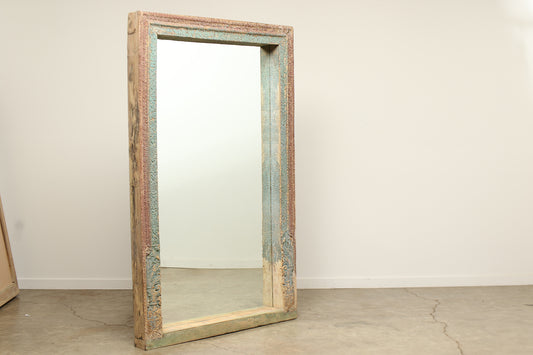 (PP089 ) Vintage Carved Mirror (54x5x82)