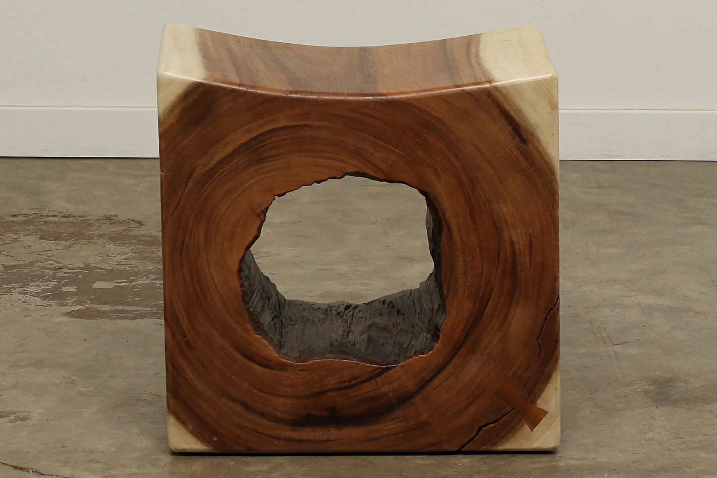 Acacia Hollow Block Stool