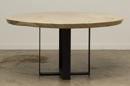 Round Acacia Sunbleached Dining Table