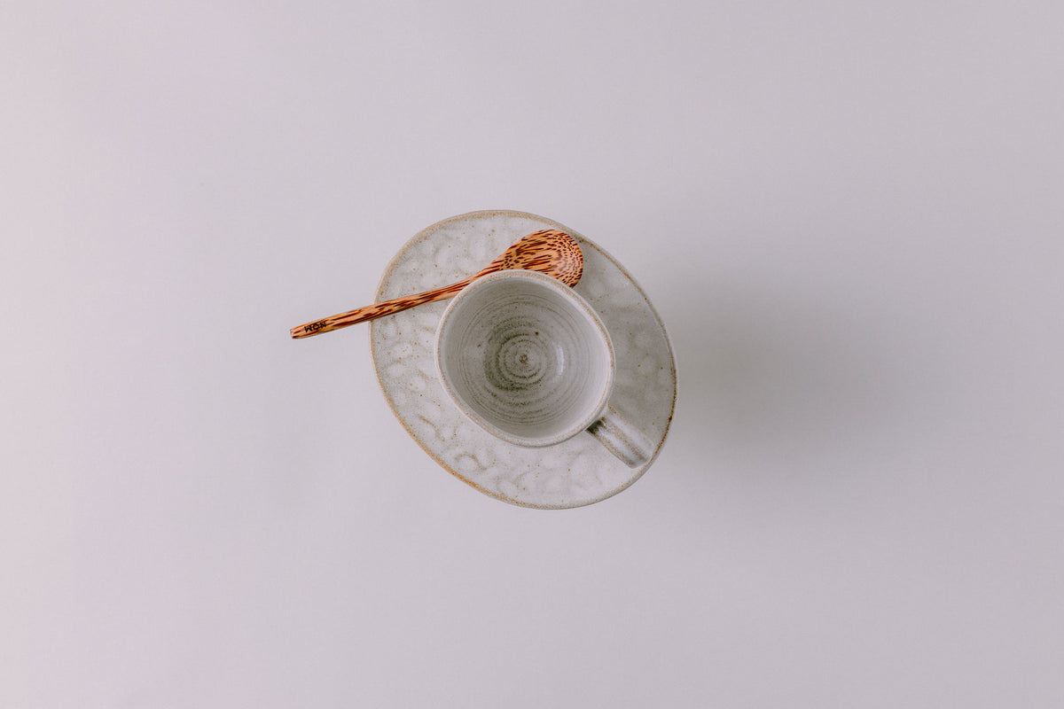 Oval Teacup and Saucer