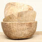 (SCG017) Vintage Wooden Bowl (13x13x9)