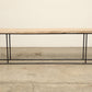  Reclaimed elm wood and iron extra long 96-inches console table