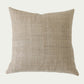 The Jasper Tan Pillow is laid-back and versatile, ready to be styled in any interior space. This modern throw pillow is handwoven from 100% hemp and features a heavy-weight linen back.