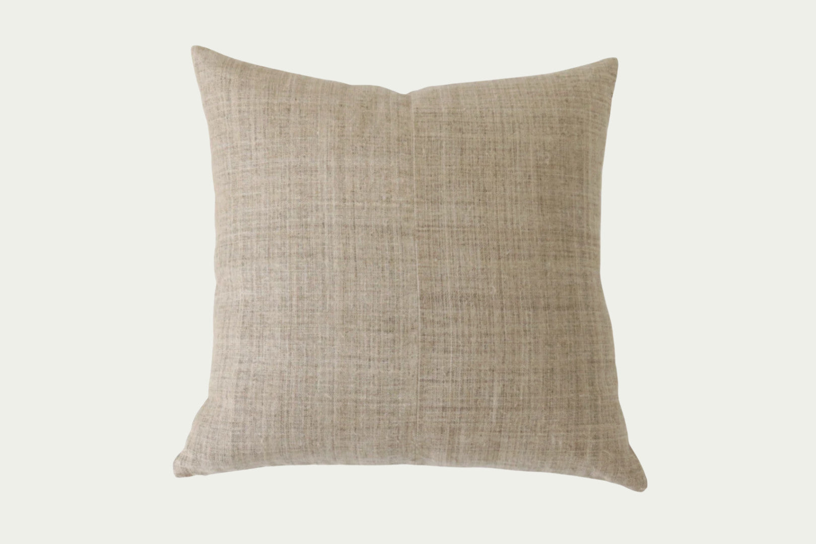 The Jasper Tan Pillow is laid-back and versatile, ready to be styled in any interior space. This modern throw pillow is handwoven from 100% hemp and features a heavy-weight linen back.