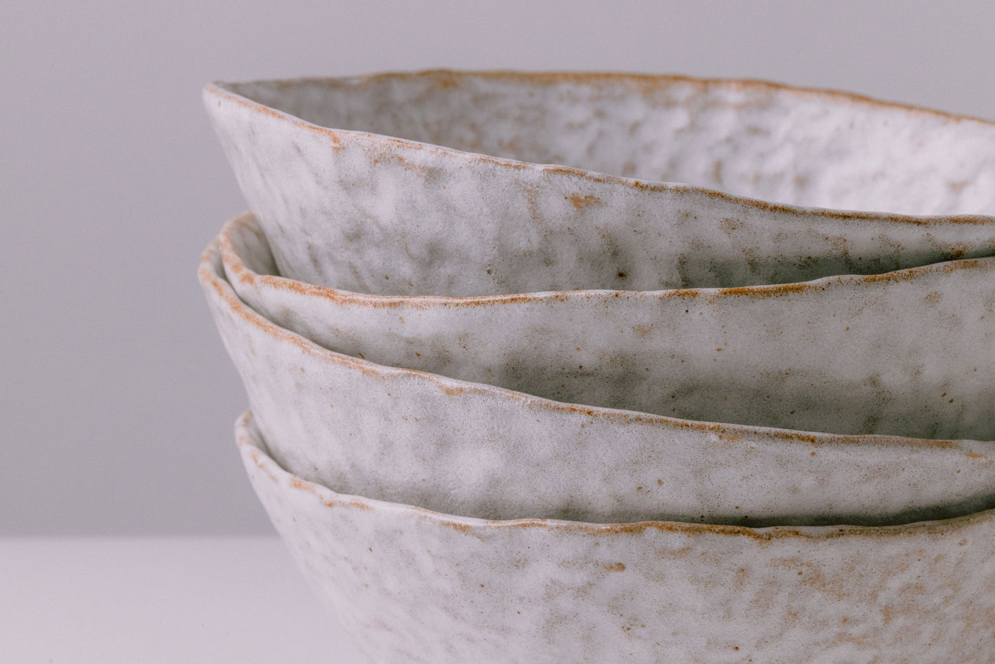 White ceramic soup bowl handmade rustic farmhouse modern dinnerware bowls