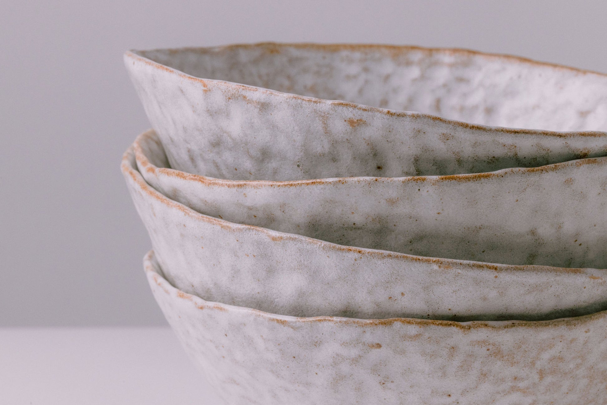 White ceramic soup bowl handmade rustic farmhouse modern dinnerware bowls