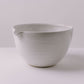 rustic white glaze ceramic mixing serving bowl - farmhouse dishes dinnerware