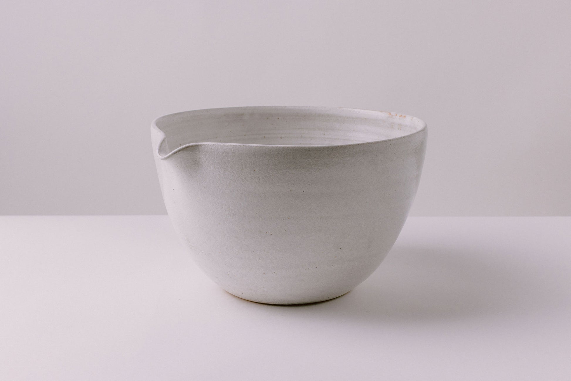 rustic white glaze ceramic mixing serving bowl - farmhouse dishes dinnerware