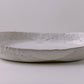 rustic white glaze oval serving platter dish