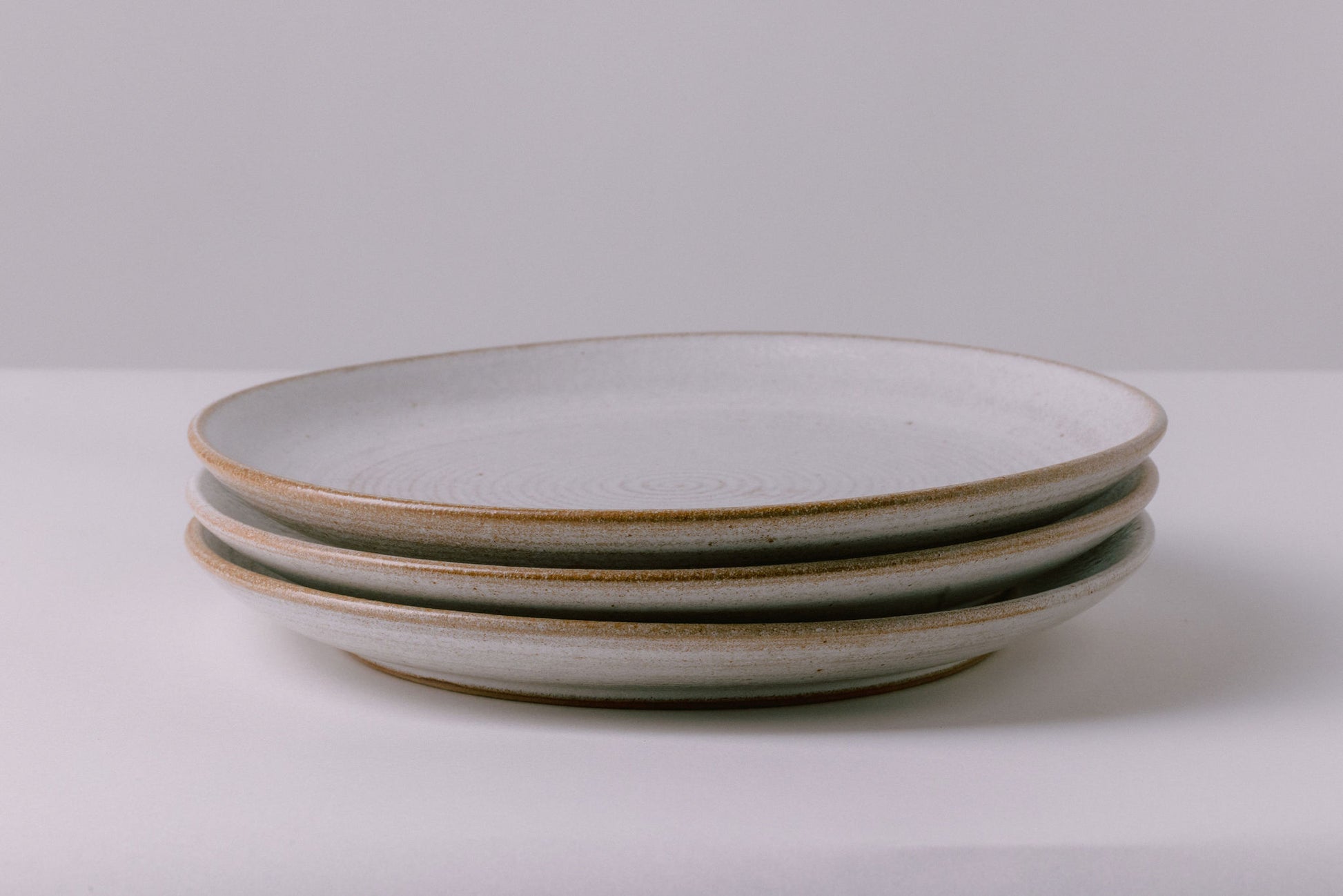 farmhouse rustic style antique white glaze ceramic starter plates