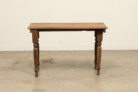 (LHE124) Vintage Teak Table (44x20x28)