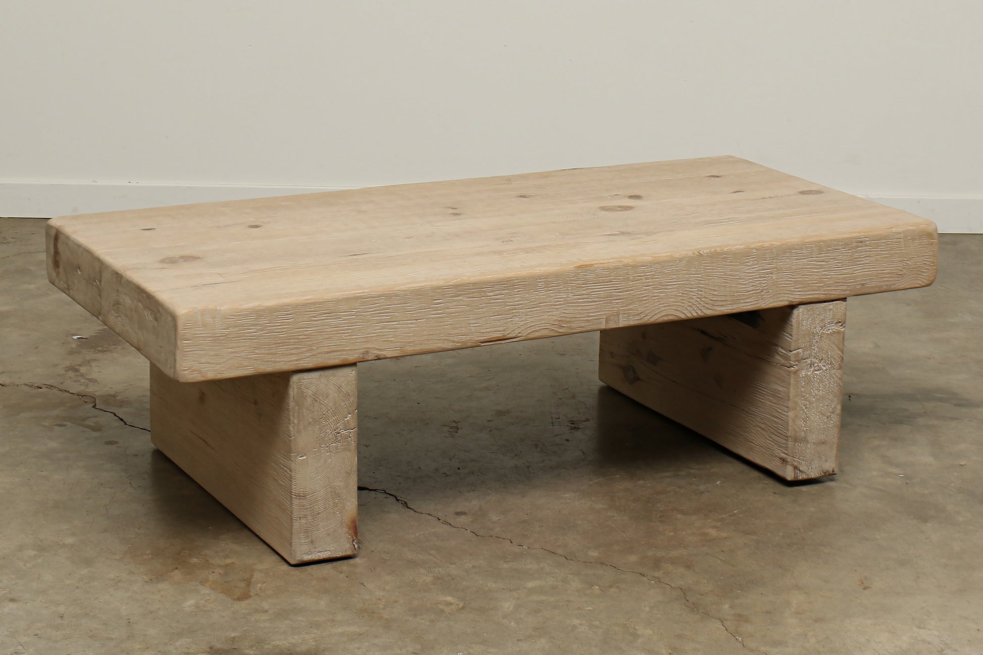 Fjord solid pine wood wooden coffee table 53x25x16 - unique one-of-a-kind tables by Habitat Home and Garden