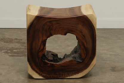 Acacia Hollow Block Stool