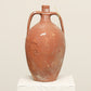 A one-of-a-kind  rustic red Turkish vintage vase pot with two handles, crafted from terry cotta clay, this piece showcases timeless quality and antique craftsmanship, adding a unique touch of history to your space
