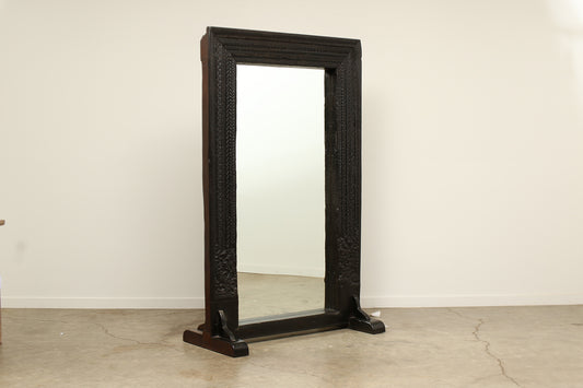(PP092 ) Vintage Carved Mirror (56x5x80)