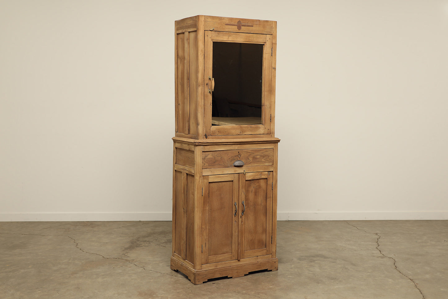 (PP056 ) Vintage 2 part Cabinet (29x17x77)