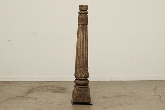 (NN068) Vintage Carved Pillar (11x11x65)