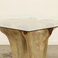 (SPP272-G1) Teak Root Dining Table - 60" Glass (37x36x30)
