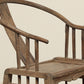 Vintage Elm Horseshoe Chair - Circa 1900
