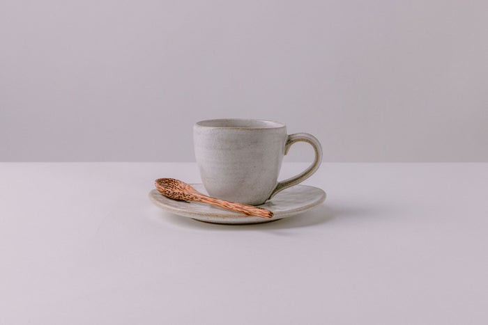 Oval Teacup and Saucer