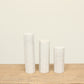 White marble candle holder stand set of three hexagon shape is simple and timeless